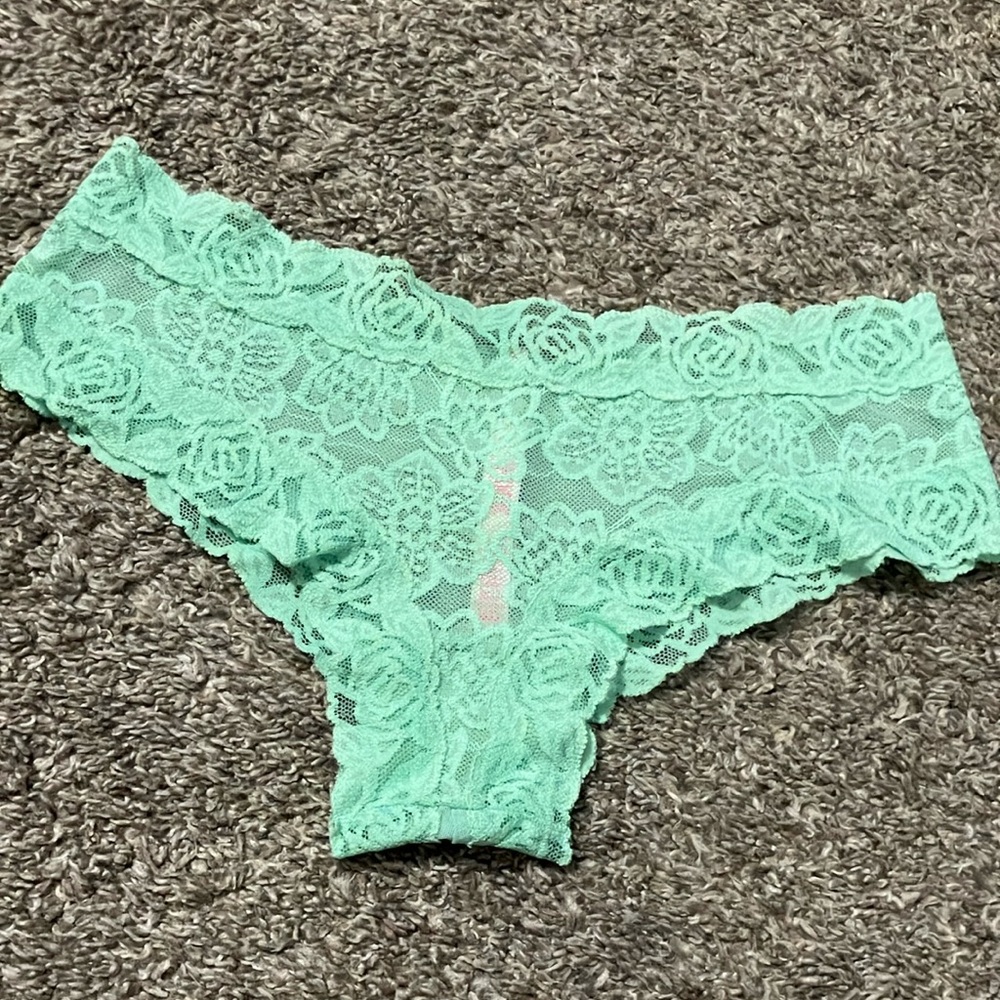 NWOT PINK Victoria's Secret Lace Panties size Small